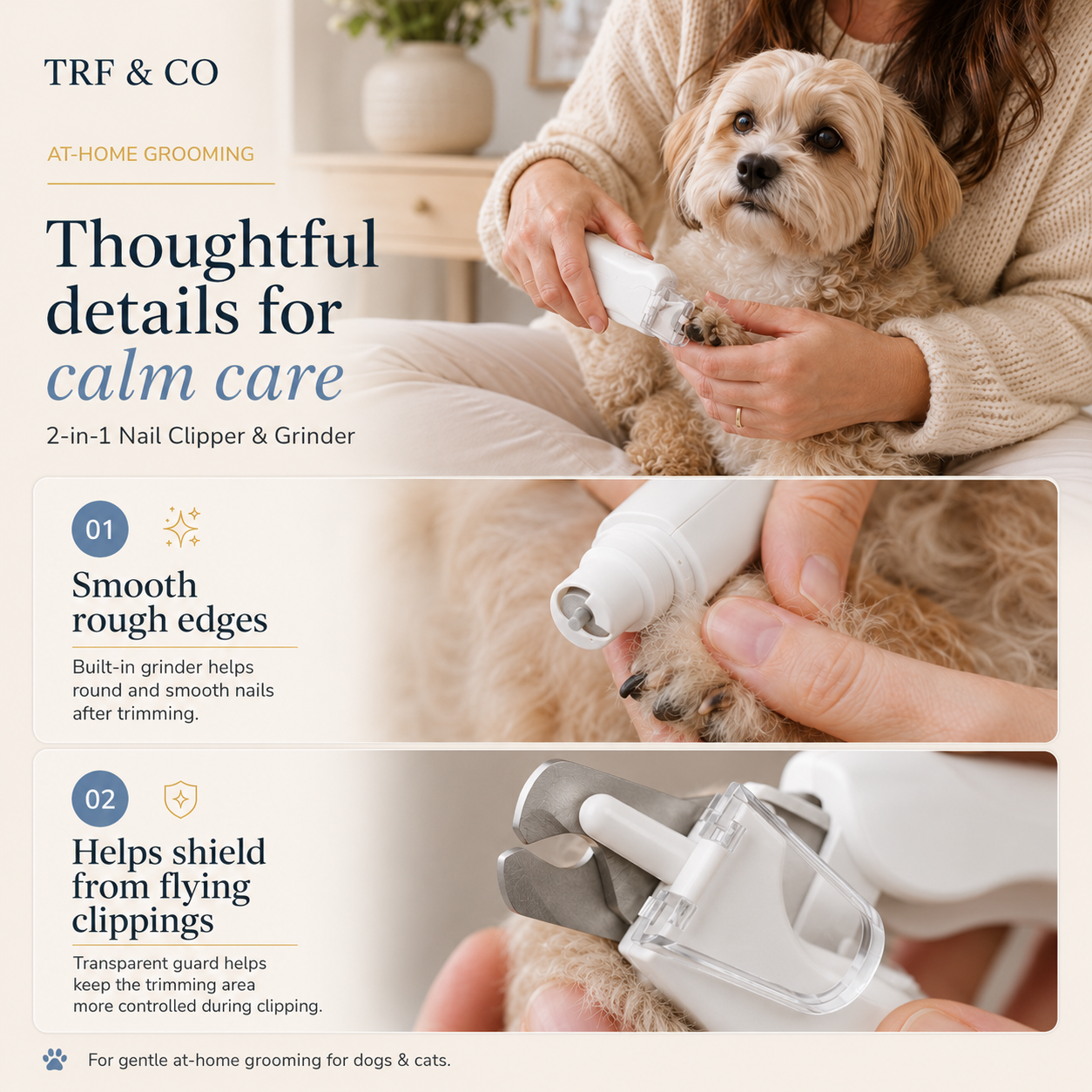 2-In-1 Pet Nail Clippers