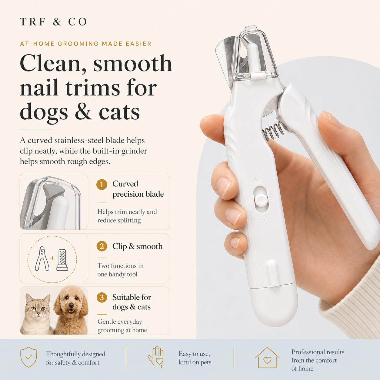 2-In-1 Pet Nail Clippers
