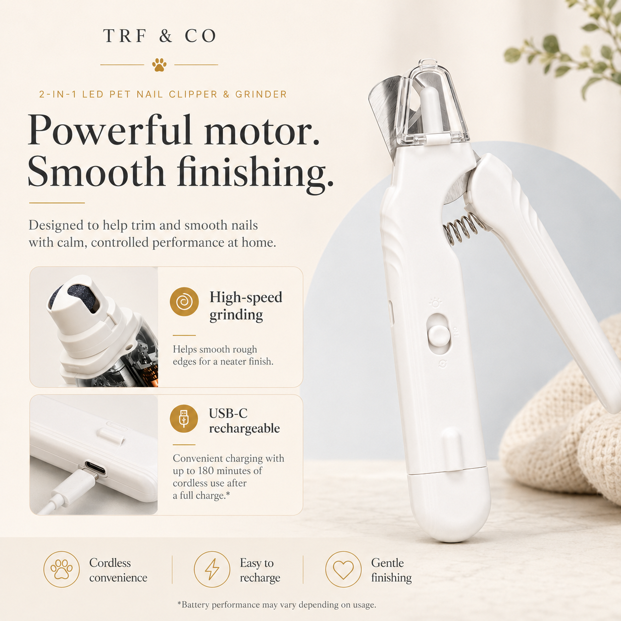 2-In-1 Pet Nail Clippers