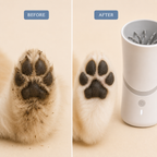 Electric Pet Paw Washer | Automatic Muddy-Paw Cleaner with Soft Silicone Bristles