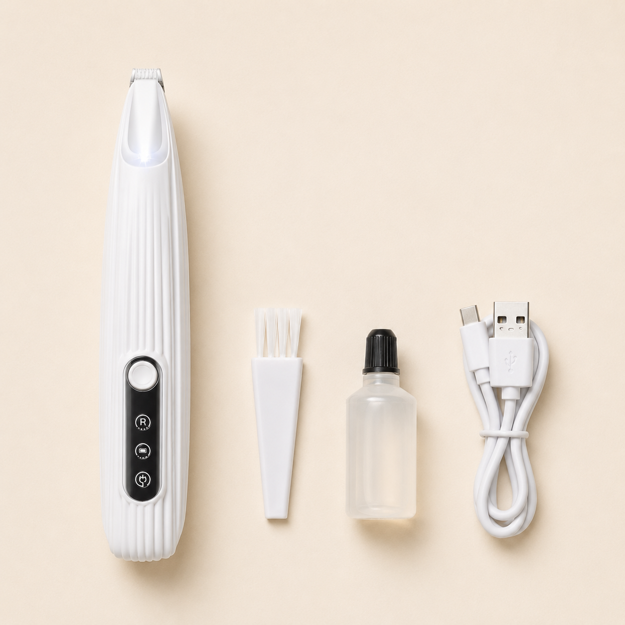 Pet LED Paw Trimmer | Whisper-Quiet Cordless Clipper with LED Light for Precise Paw Grooming
