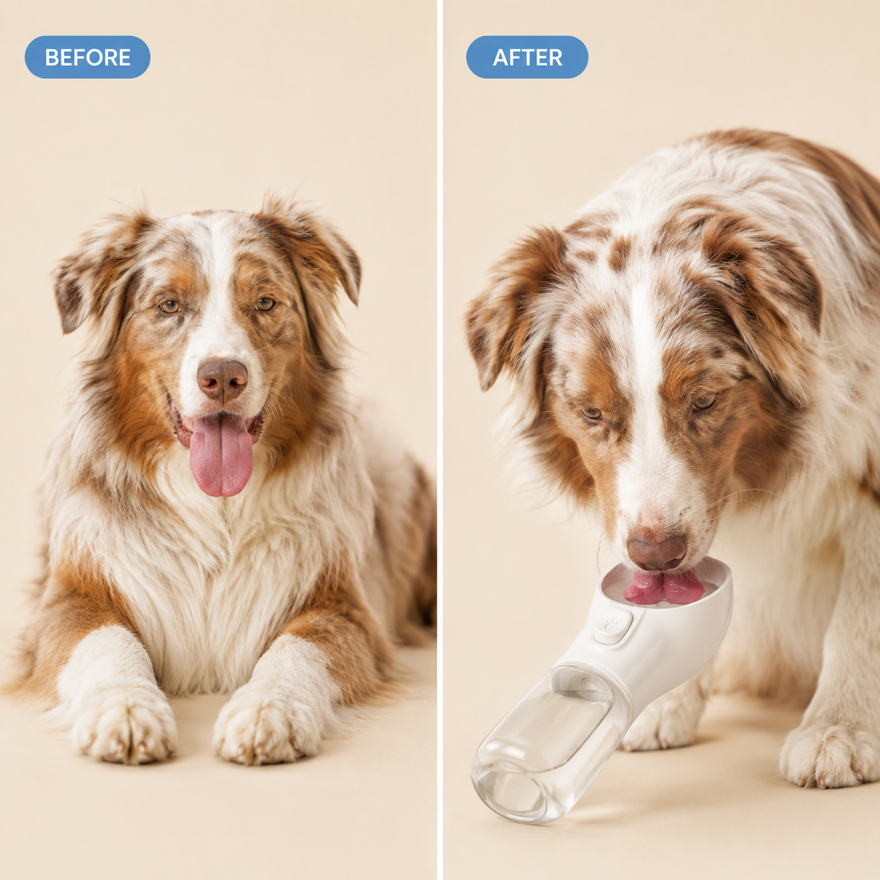 Portable Pet Water Bottle | Leak-Proof Travel Bottle & Bowl for Dogs On the Go