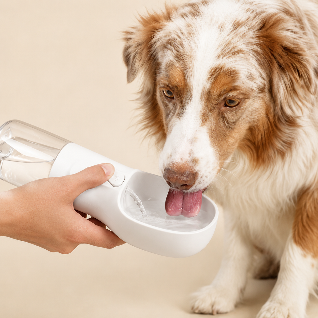 Portable Pet Water Bottle | Leak-Proof Travel Bottle & Bowl for Dogs On the Go