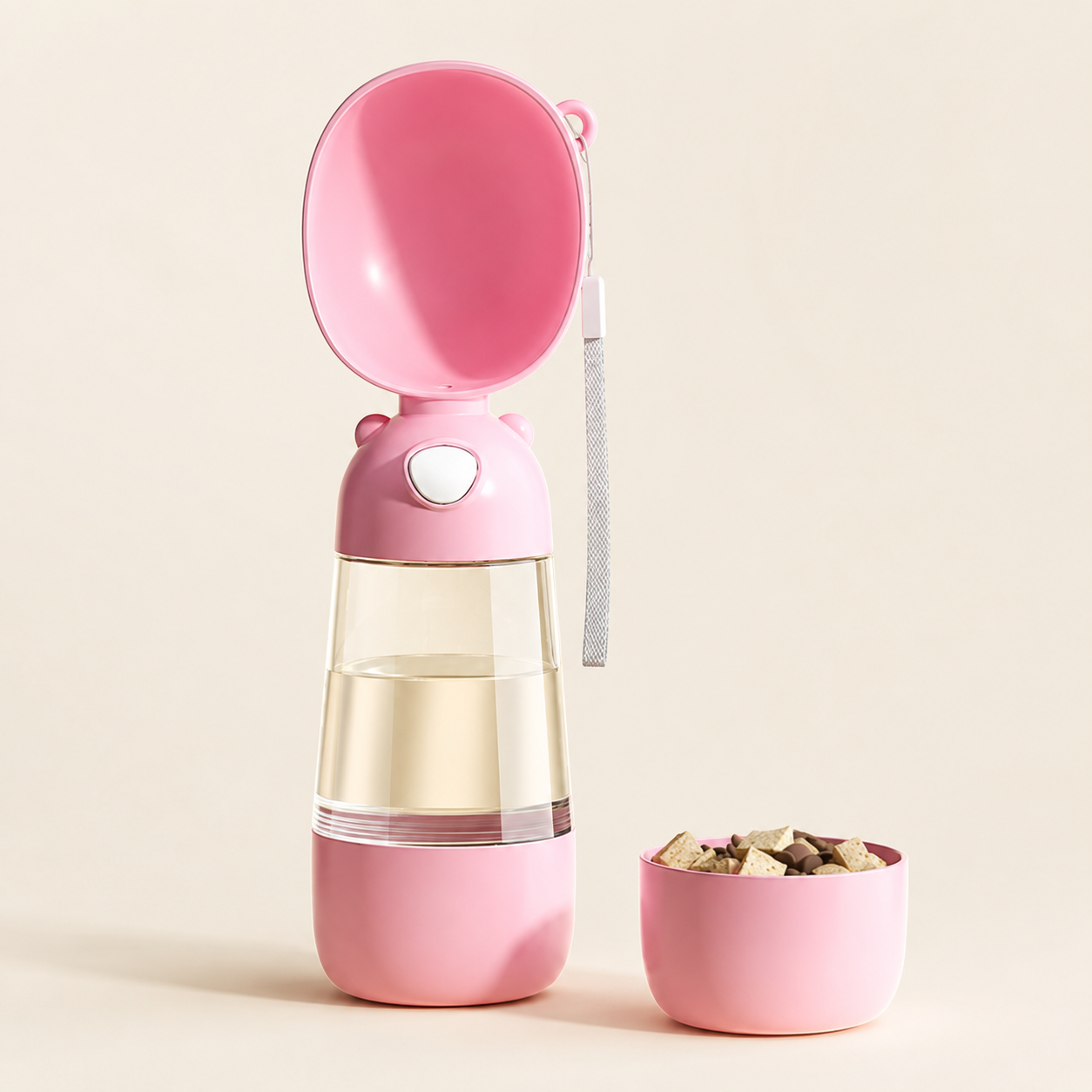 2-in-1 Portable Pet Water & Food Bottle
