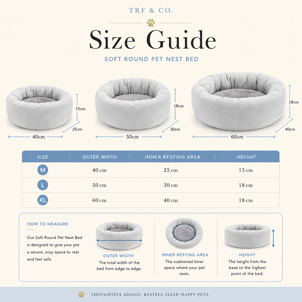 Soft Round Pet Nest Bed