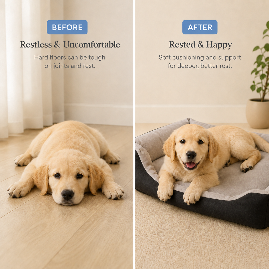 Soft Cushioned Pet Bed